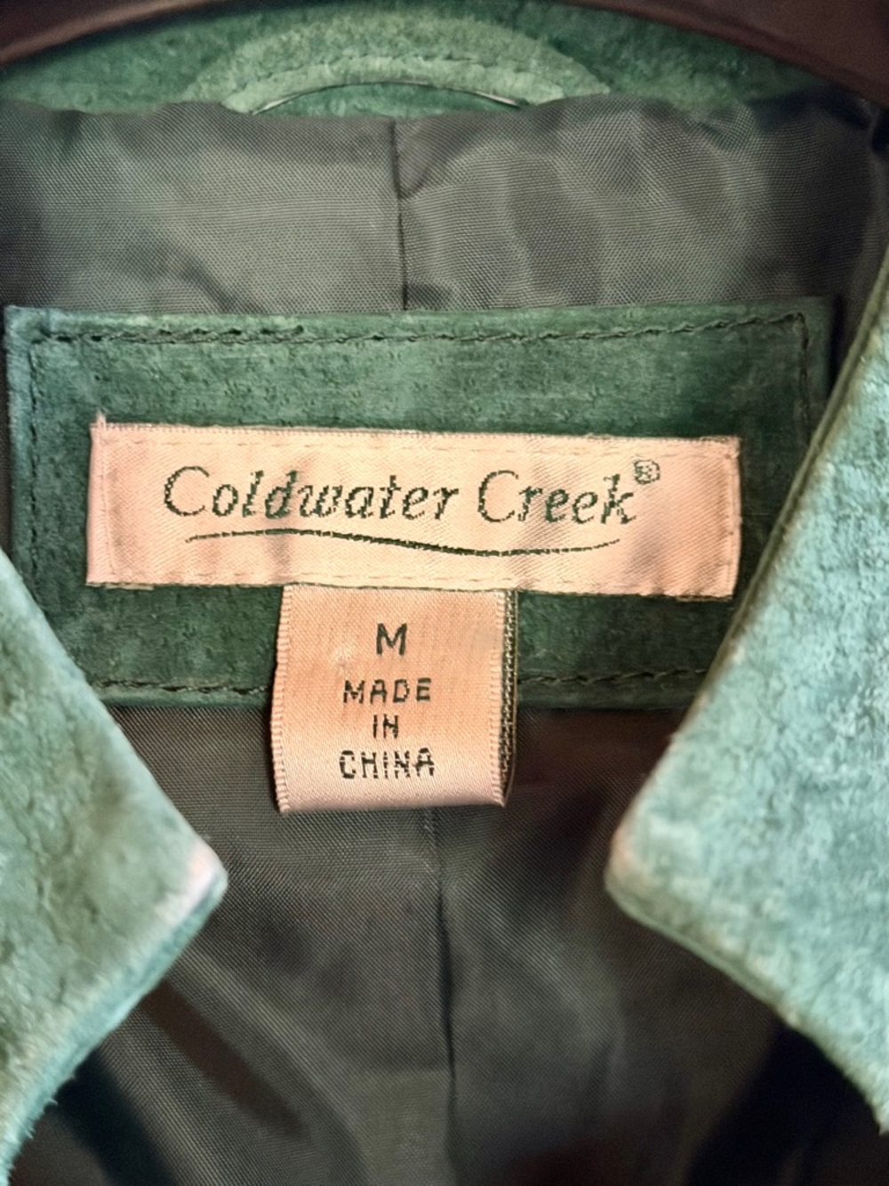 Green Suede Vintage Western Jacket - Picture 6 of 9